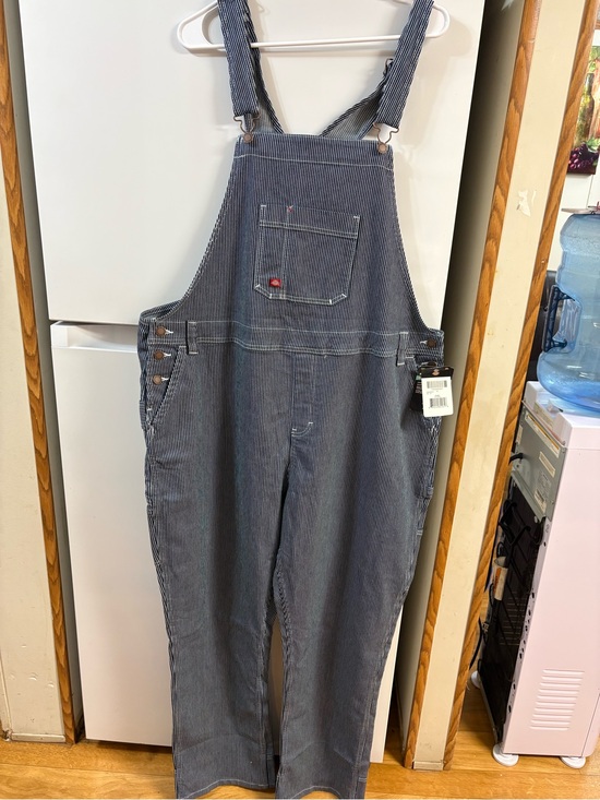 Dickies Pants - Dickies Blue Stripe Utility Bib Overalls